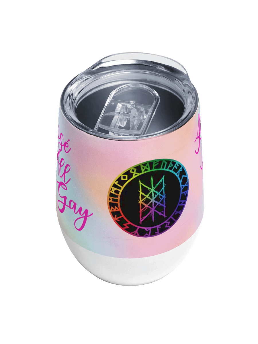 PRIDE Rosé All Gay Wine Tumbler product image (4)