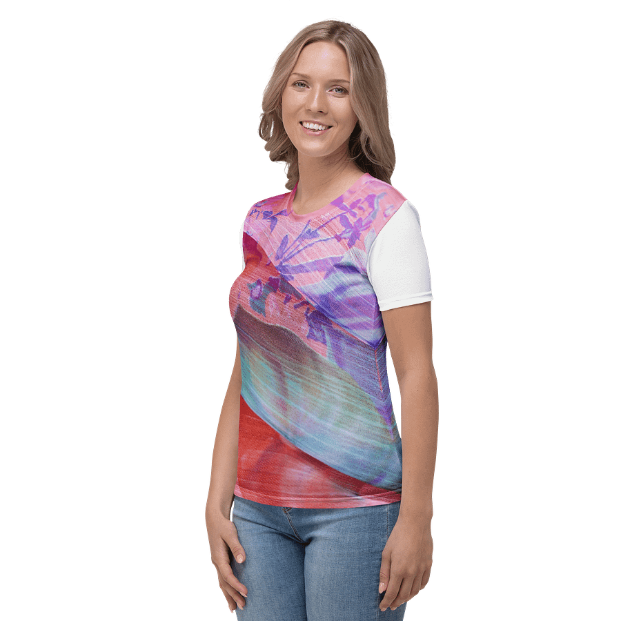 Paradise Breeze White Women's Print T-Shirt product image (3)