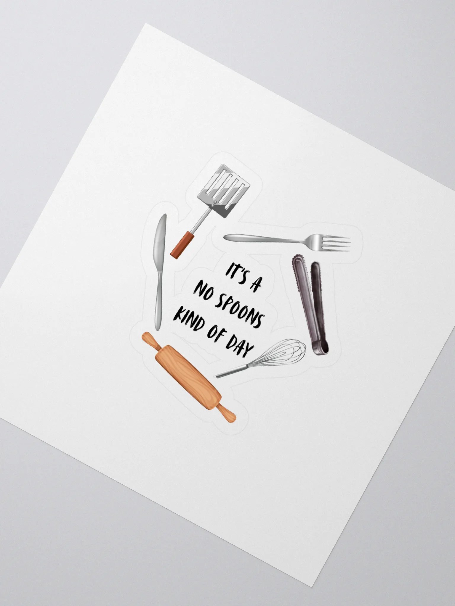 Sticker - It's a No Spoons Kind Of Day product image (2)