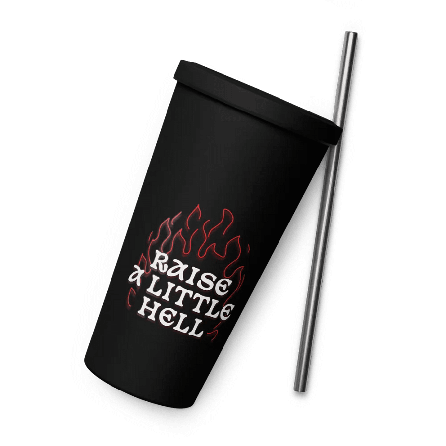 Raise a Little Hell INSULATED TUMBLER WITH A STRAW product image (9)