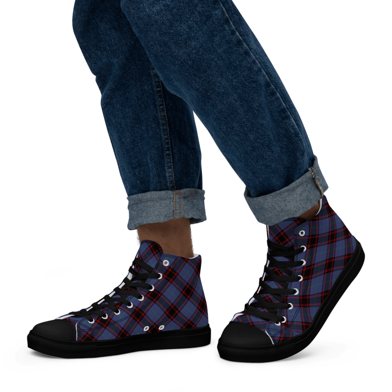 Rutherford Tartan Men's High Top Shoes product image (5)