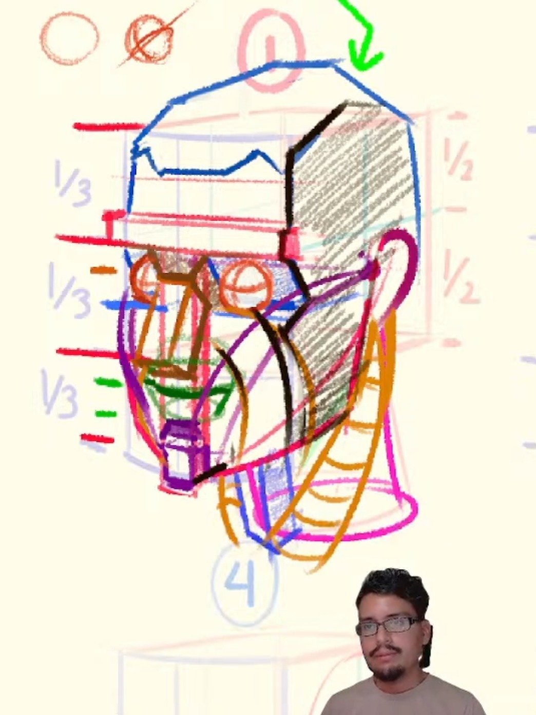 DIBUJA LA CABEZA CÓMO UN EXPERTO ( VIDEOCURSO-16Hrs ) + PDFs + Pinceles 2025 + Rutina de Prácticas product image (5)