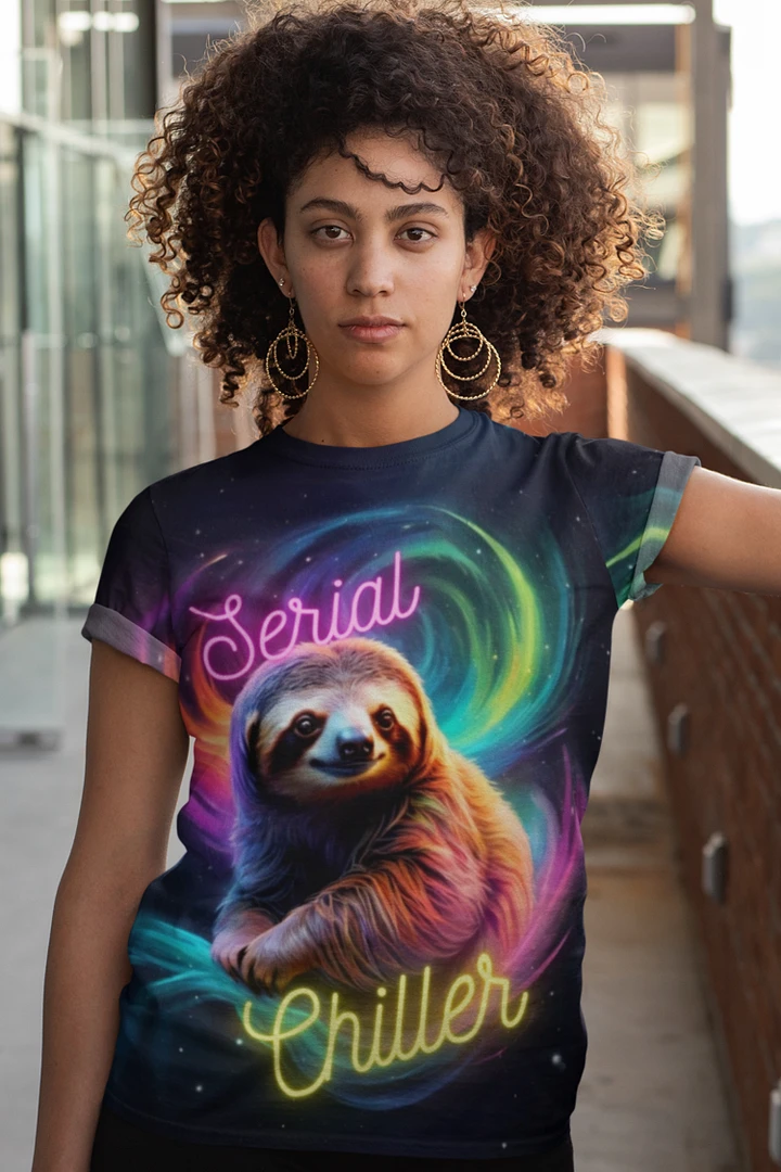 Serial Chiller Sloth All Over Print T-shirt product image (1)