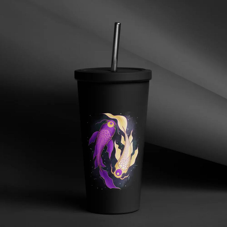 Moonie Koi Tumbler with Straw product image (50)