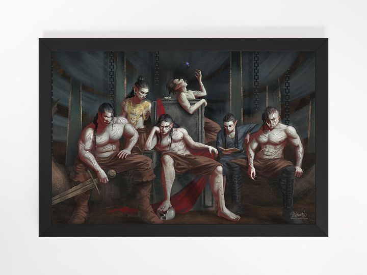The Orcs of Orc Mountain Framed Art Print, by Elaine Ho product image (1)