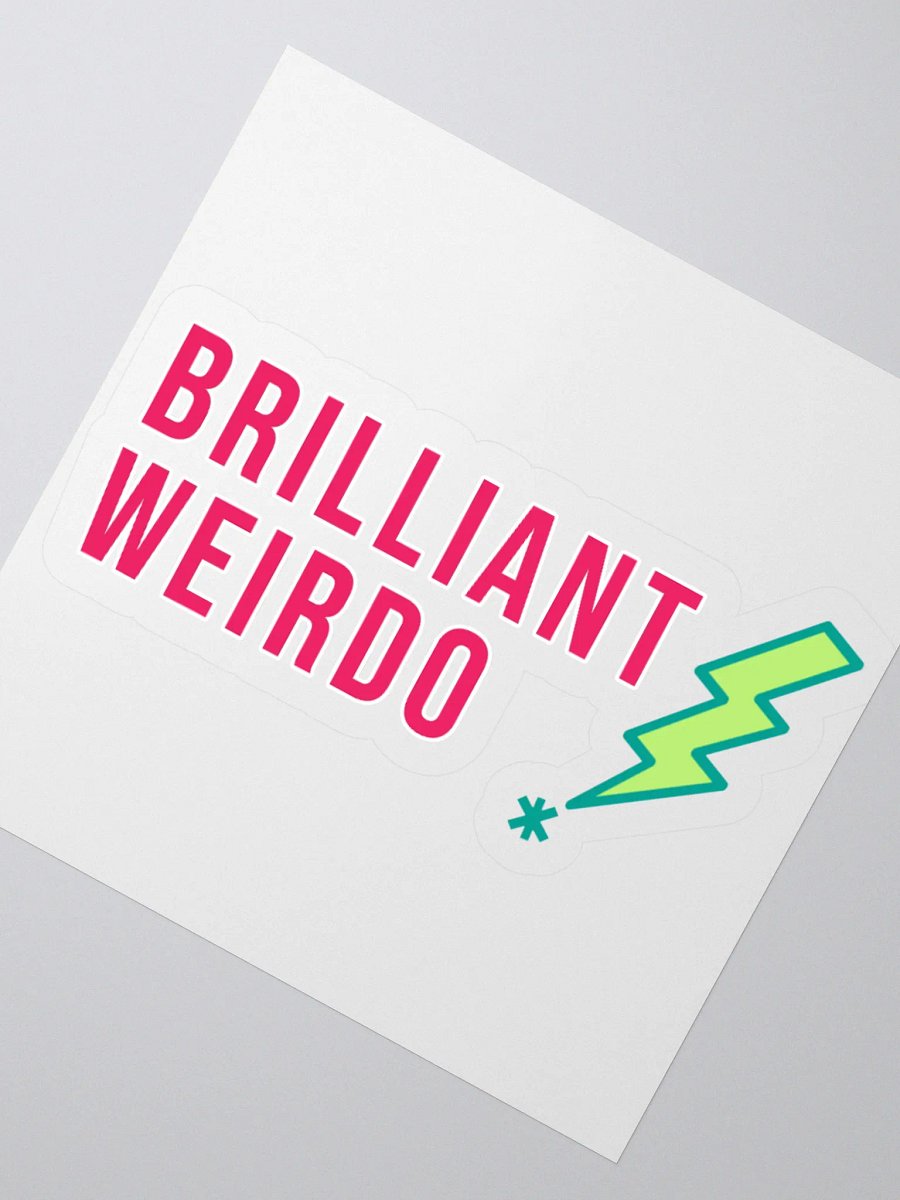 Brilliant Weirdo Sticker Lightning Bolt product image (2)