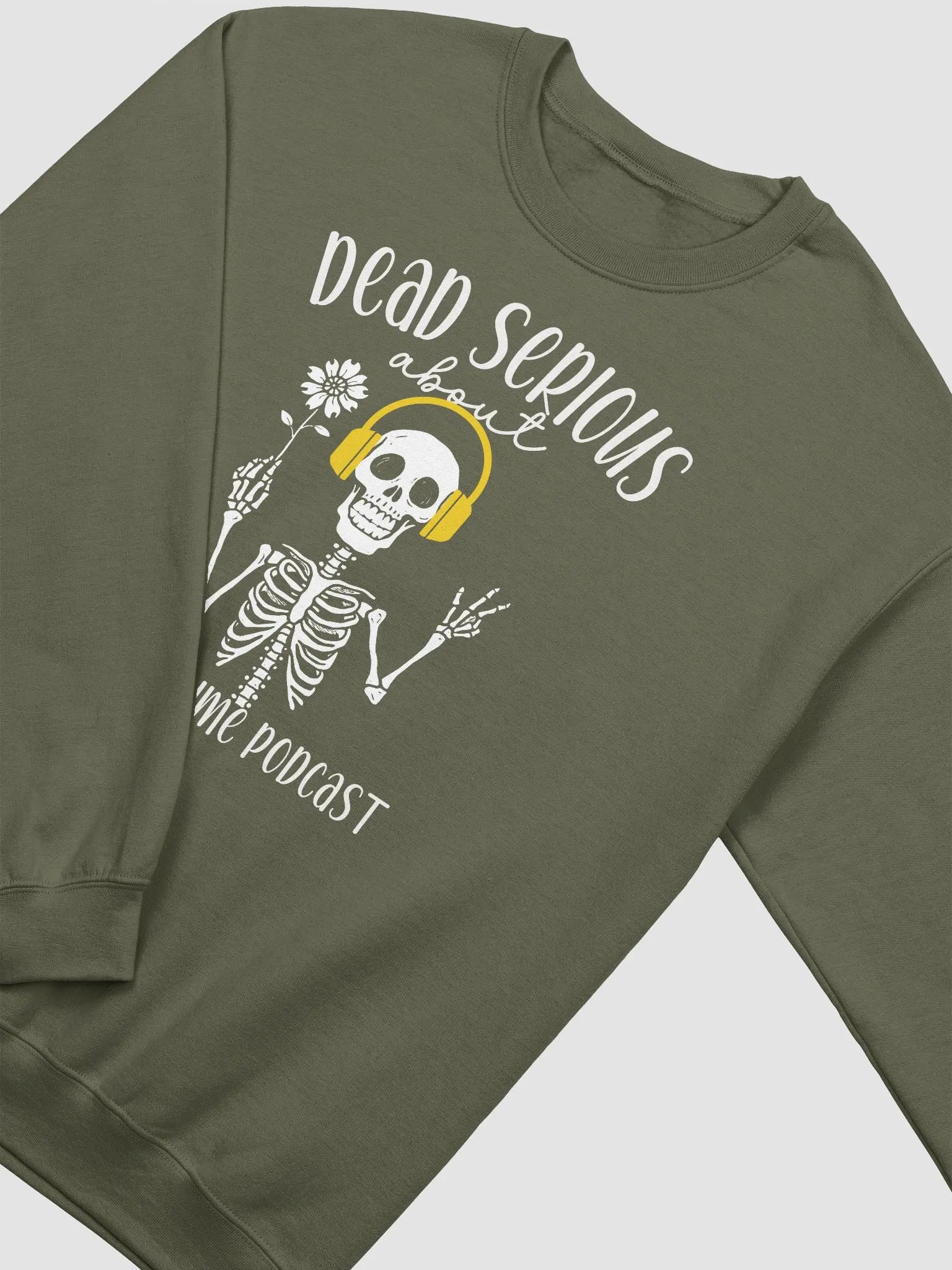 Skeleton True Crime Podcast Sweatshirt product image (12)