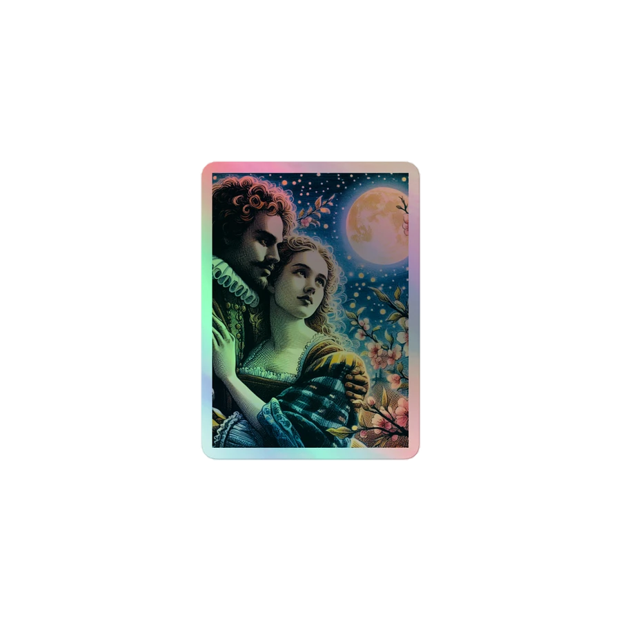 Holographic sticker. Elizabethan Music Summer Evening Vintage oldies product image (1)