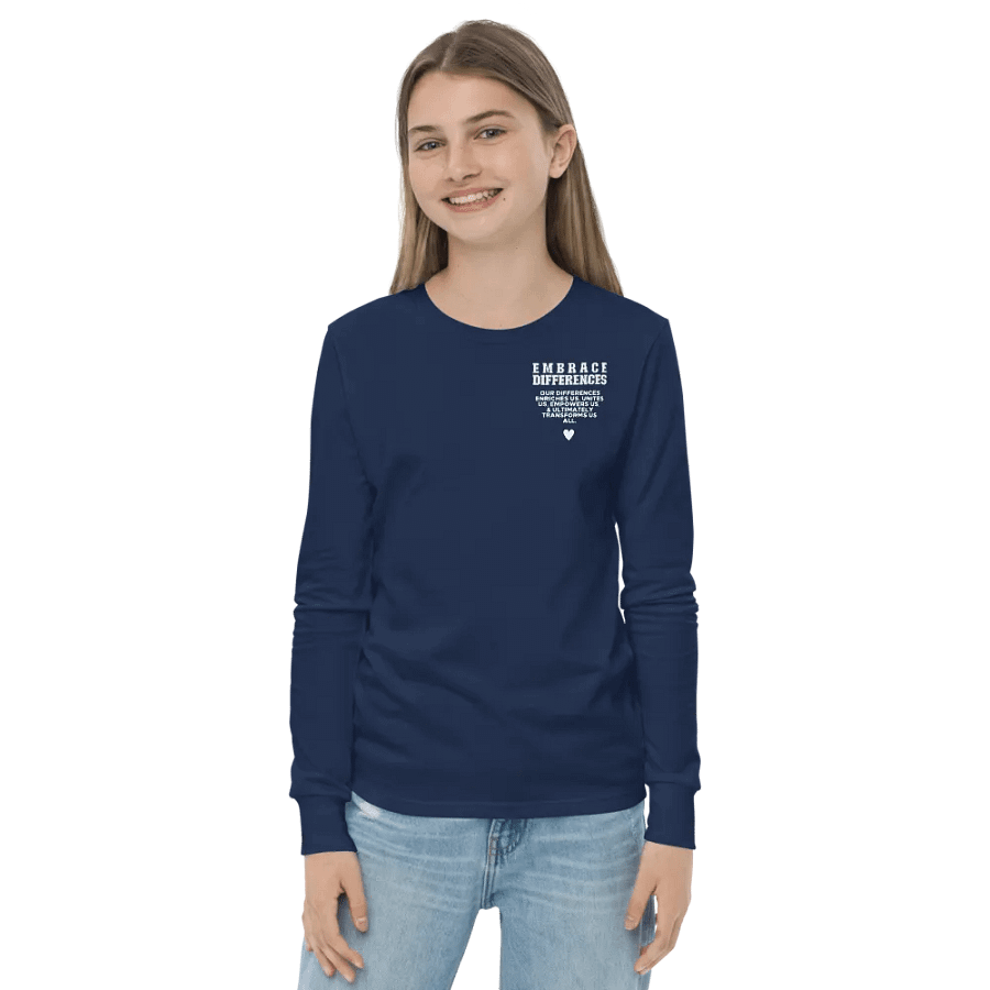 Embrace Differences Long Sleeve Youth T-shirt product image (16)