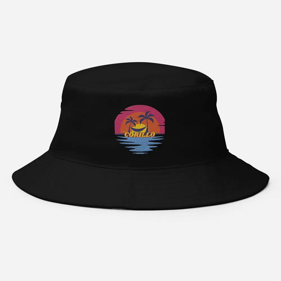 Summer Sunset Embroided Bucket Hat product image (8)