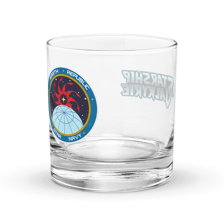 Starship Valkyrie Double Logo Captain's Rocks Glass product image (3)