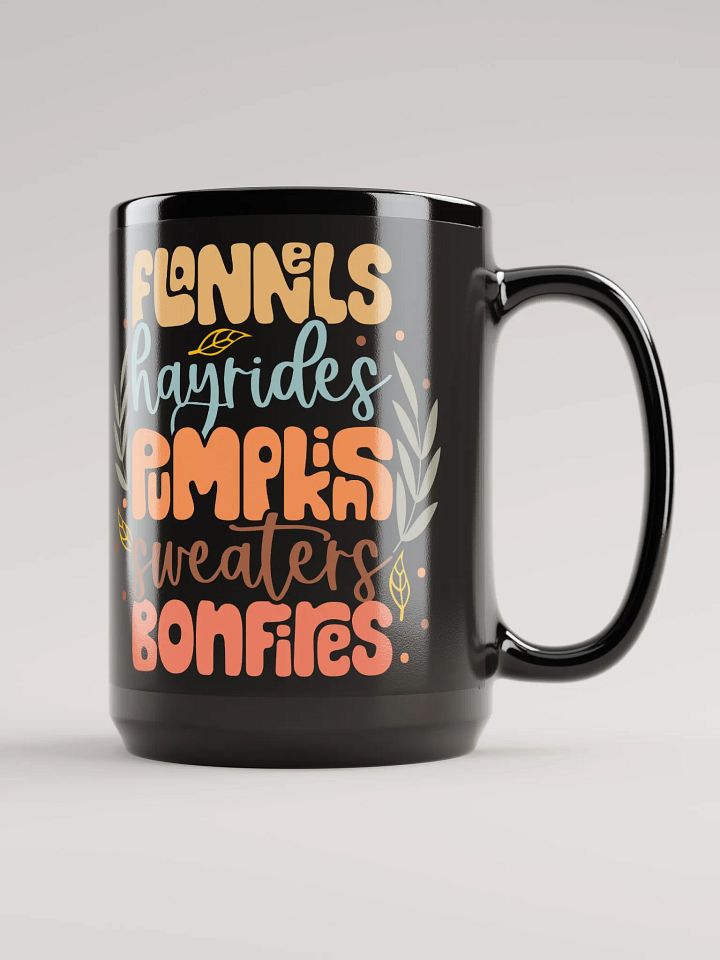 Flannels * Hayrides * Pumpkins * Sweaters * Bonfires-Mug product image (1)