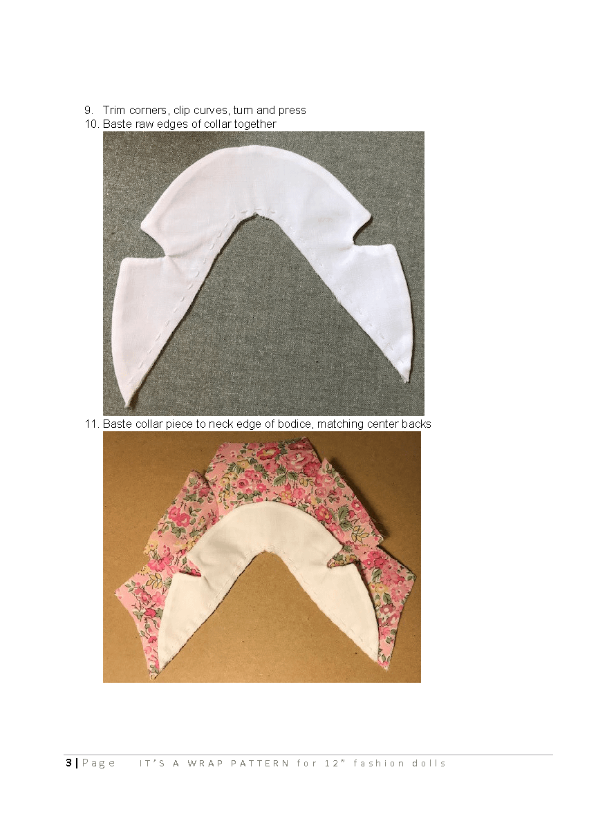 It's a Wrap sewing pattern for 12" fashion dolls product image (3)