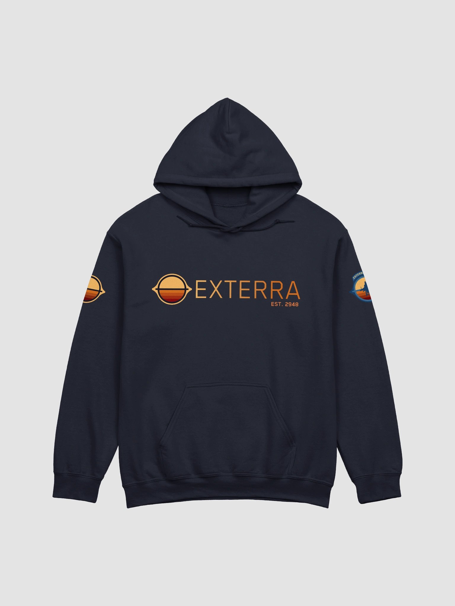 Exterra Navy Premium Hoodie product image (3)