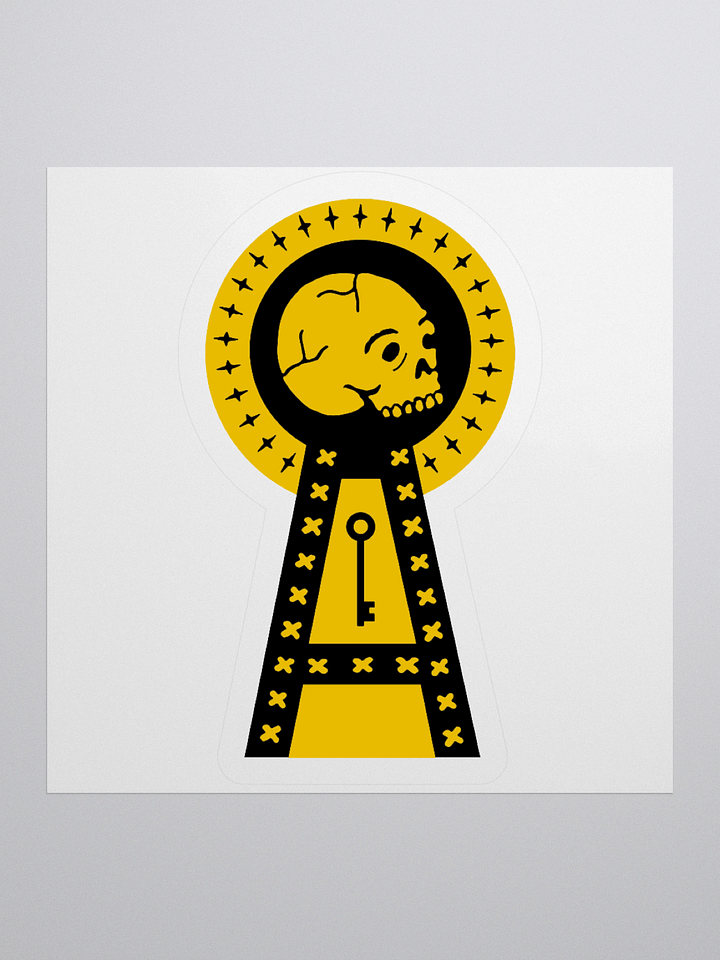 Yellow Keyhole Sticker product image (1)