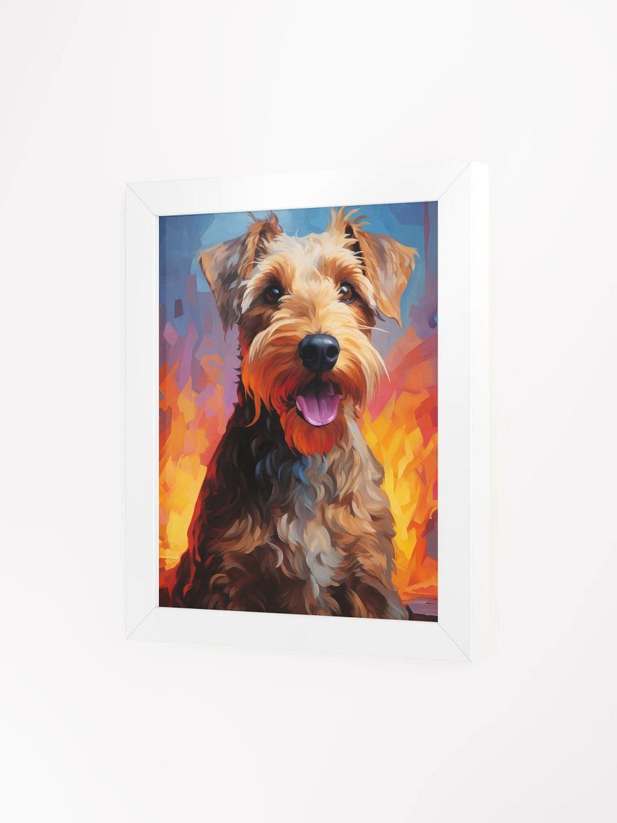 Airedale Terrier Neon Oil Painting Style Wall Art product image (51)