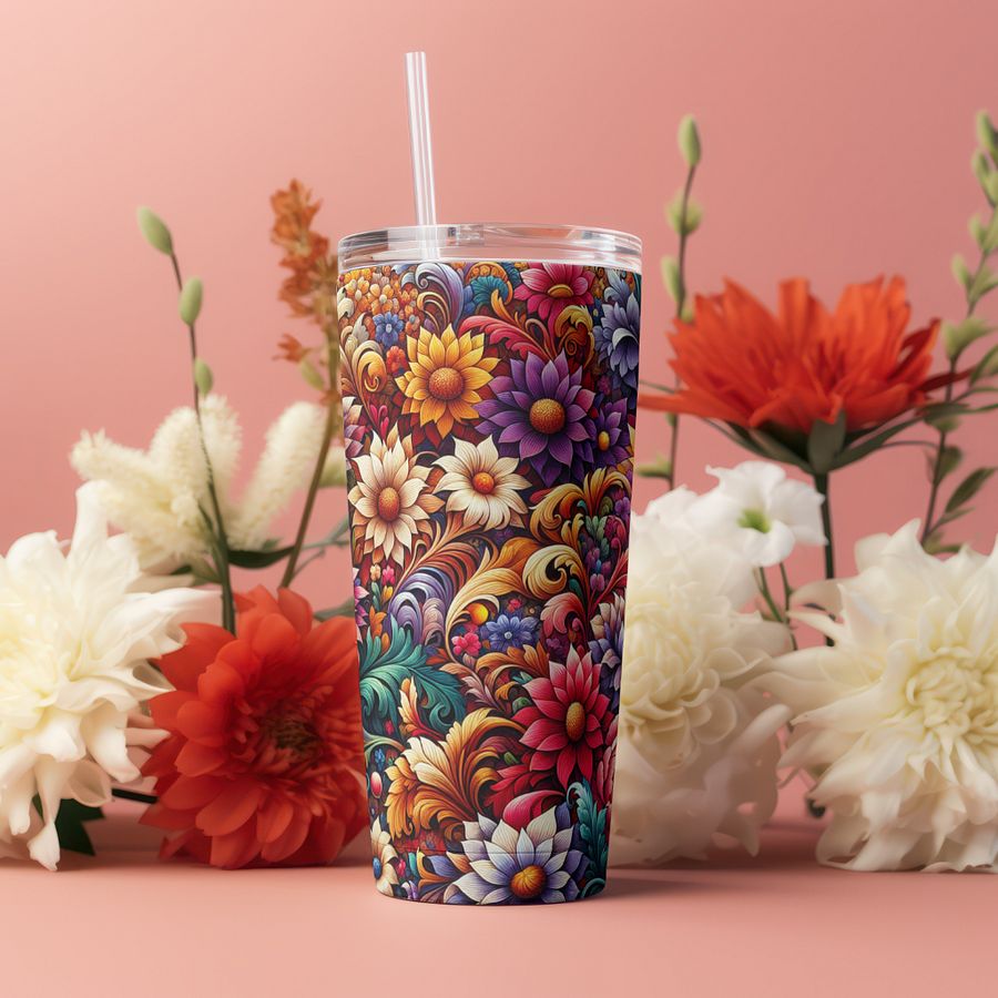 Baroque Blossom Stainless Steel Tumbler product image (4)