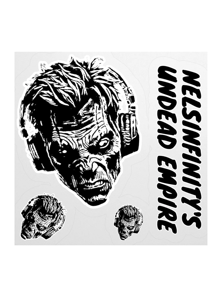 Nels Undead Empire Kiss Cut Stickers (Clear Edge) product image (1)
