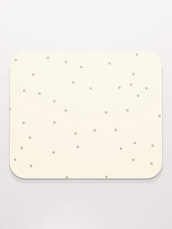 Beige Dot Bliss Mouse Pad product image (2)
