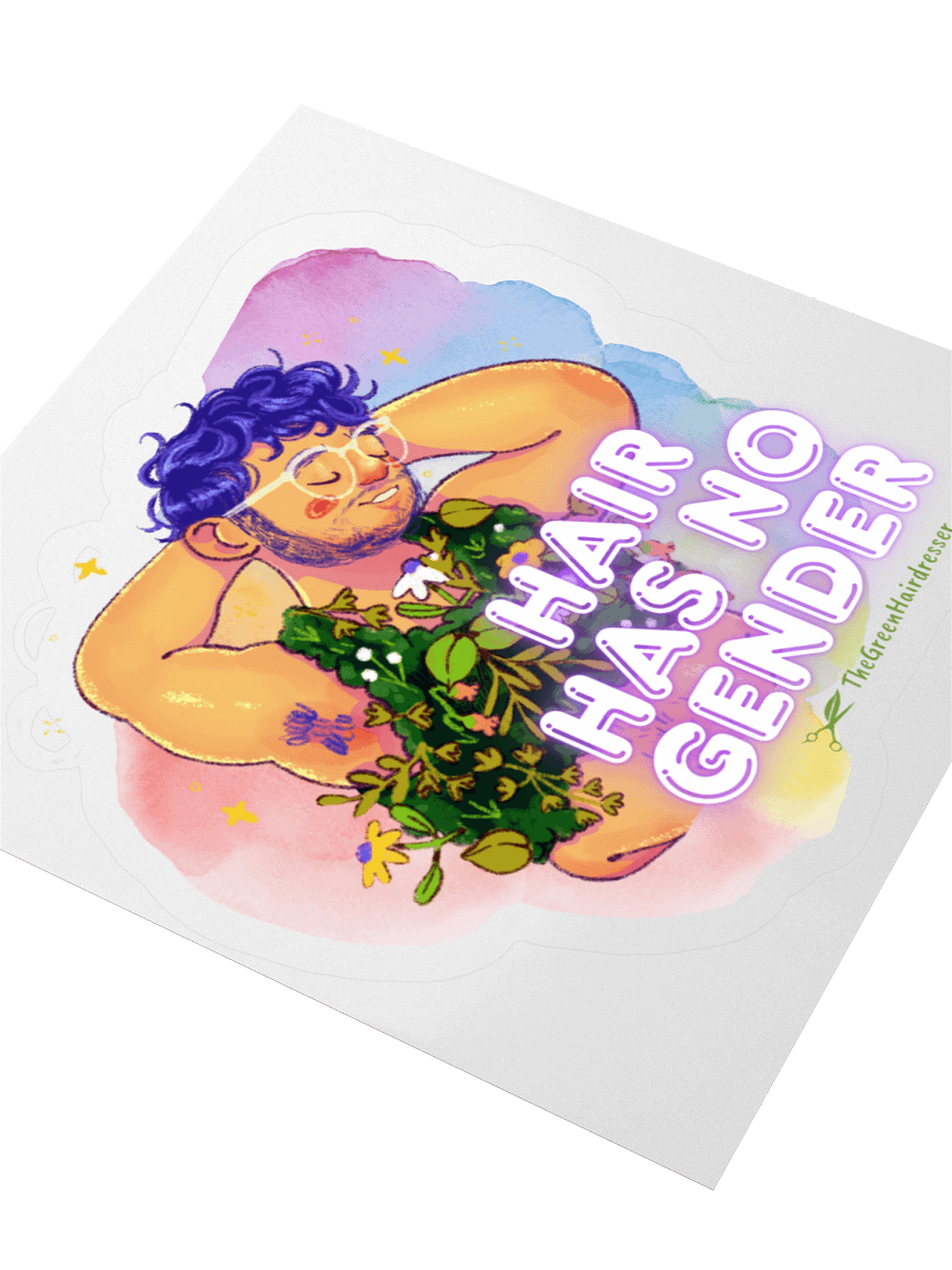 Hair Has No Gender sticker product image (9)