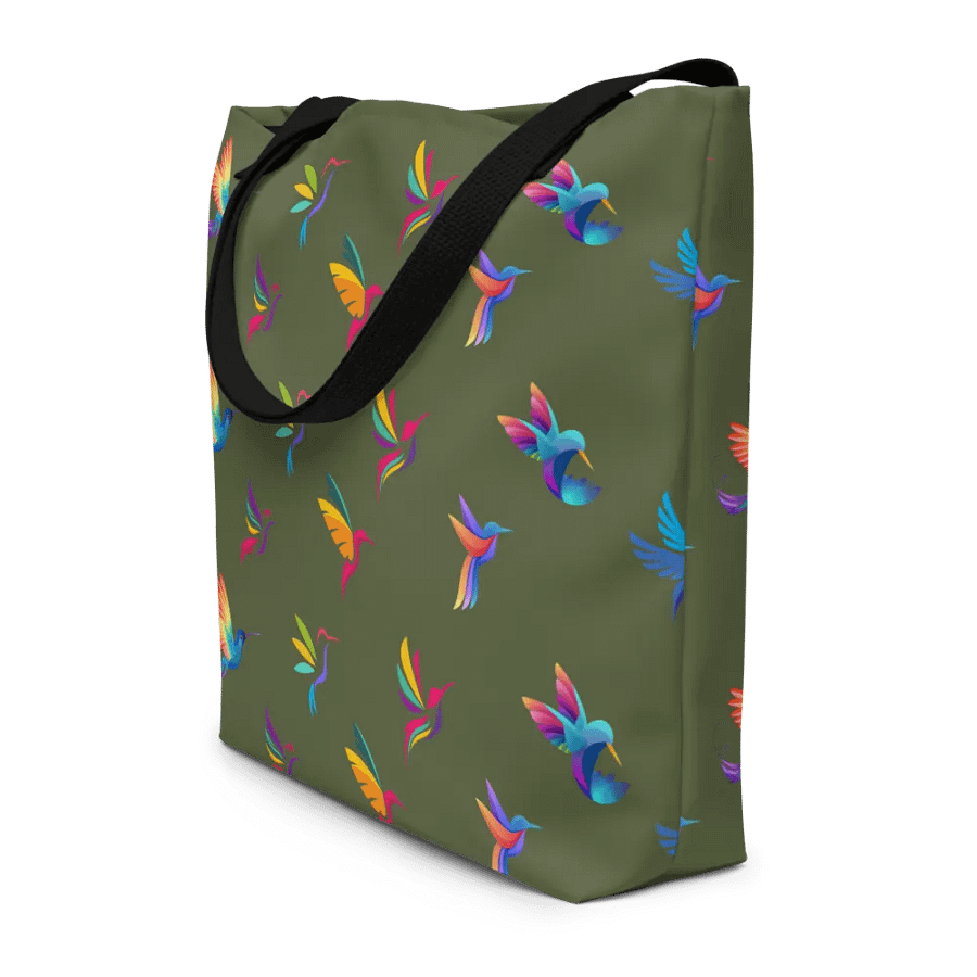 Rainbow Birds All-Over Tote Bag for hummingbird lovers product image (8)