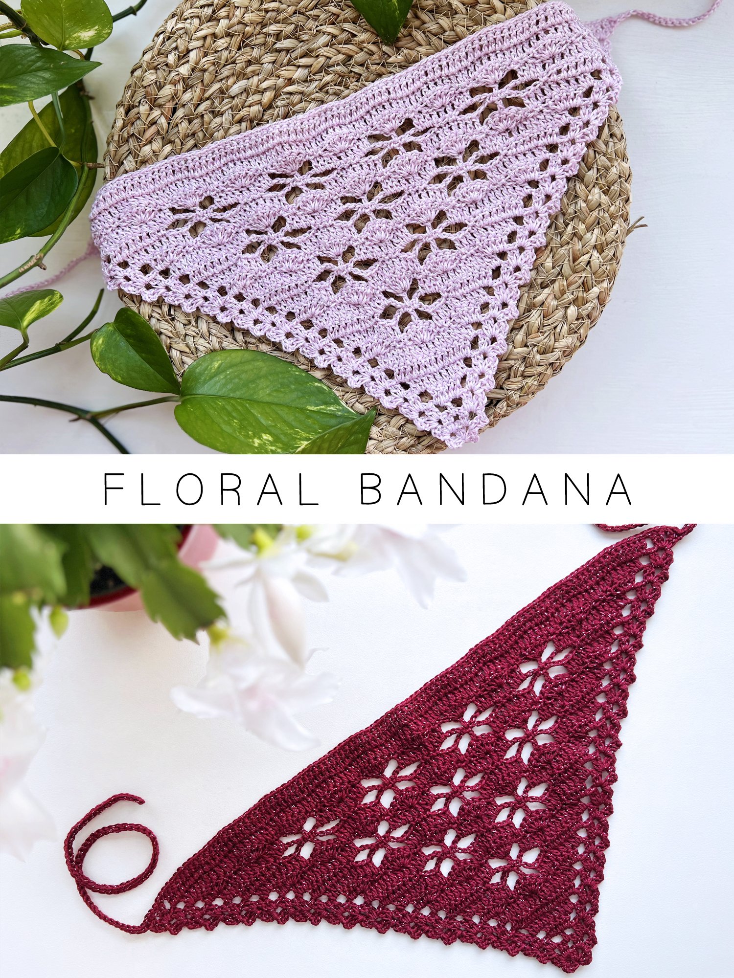 Crochet Pattern: Sakura Bandana product image (1)