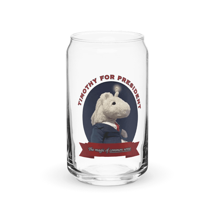 Timothy for President - Glass product image (1)