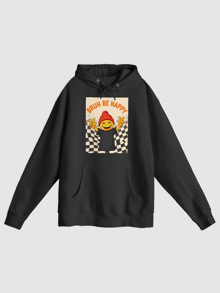 Cheerful Peace Sign Yellow Face Hoodie product image (6)