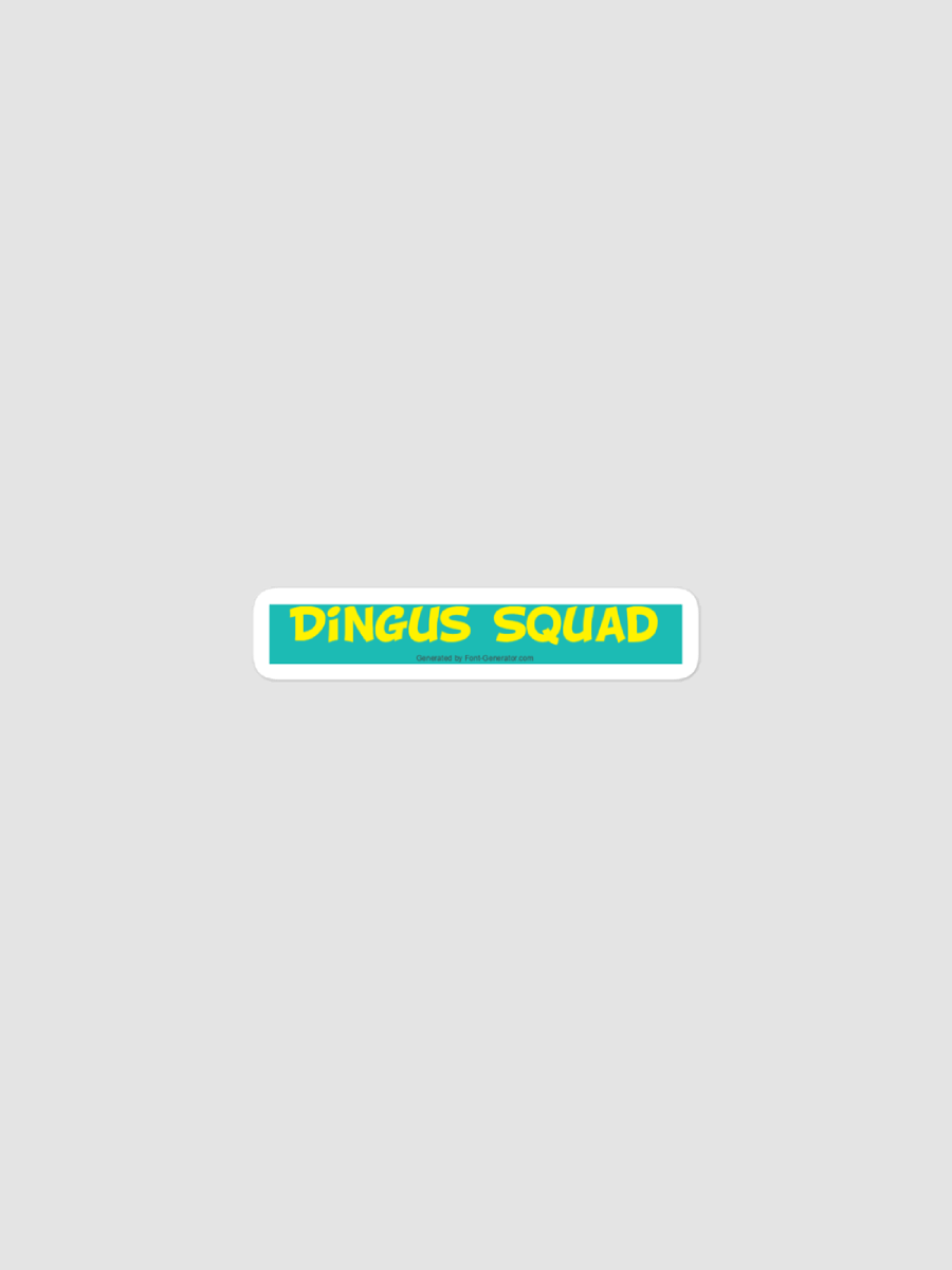 DIngus Squad Teal and Yellow Sticker product image (1)