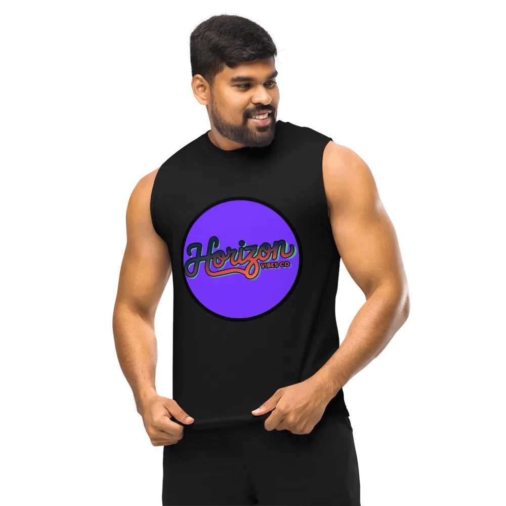 Gradient Script Muscle Tank - Horizon Vibes Co product image (10)