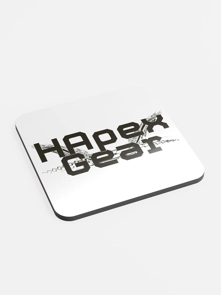 Black HApex Gear Black Logo Glossed Cork Coaster by Allcolor product image (2)