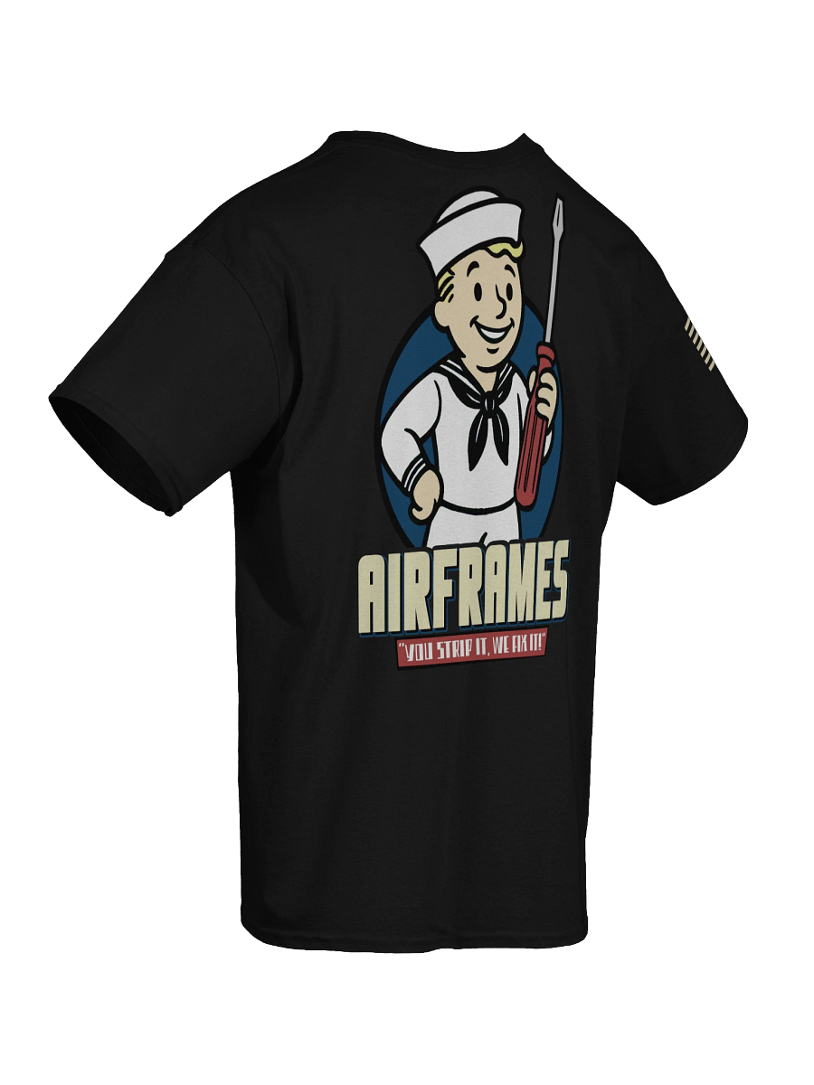 "AIRFRAMES: Strip it" Work Shirt product image (5)