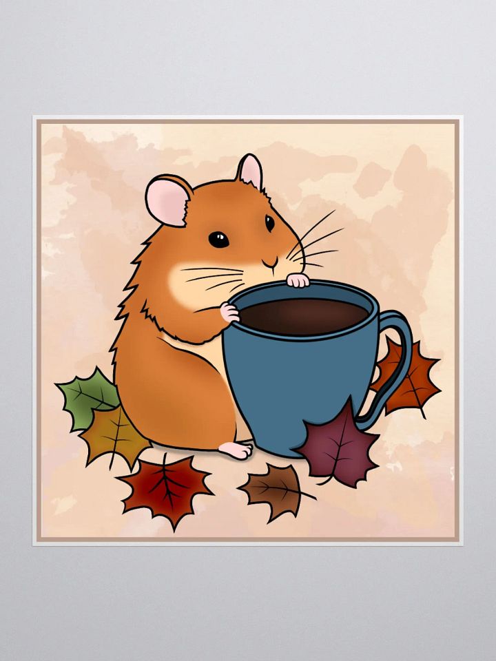 Coffee Hamster Sticker product image (1)