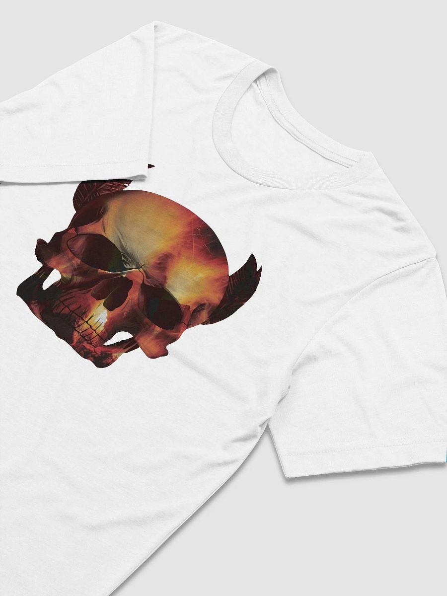 Skull with Fire Inside Skull, skulls, skull art design, skeleton, skull and bones, scary, skull tattoo, artistic skull, human skull, dark skull, bones, Halloween product image (3)