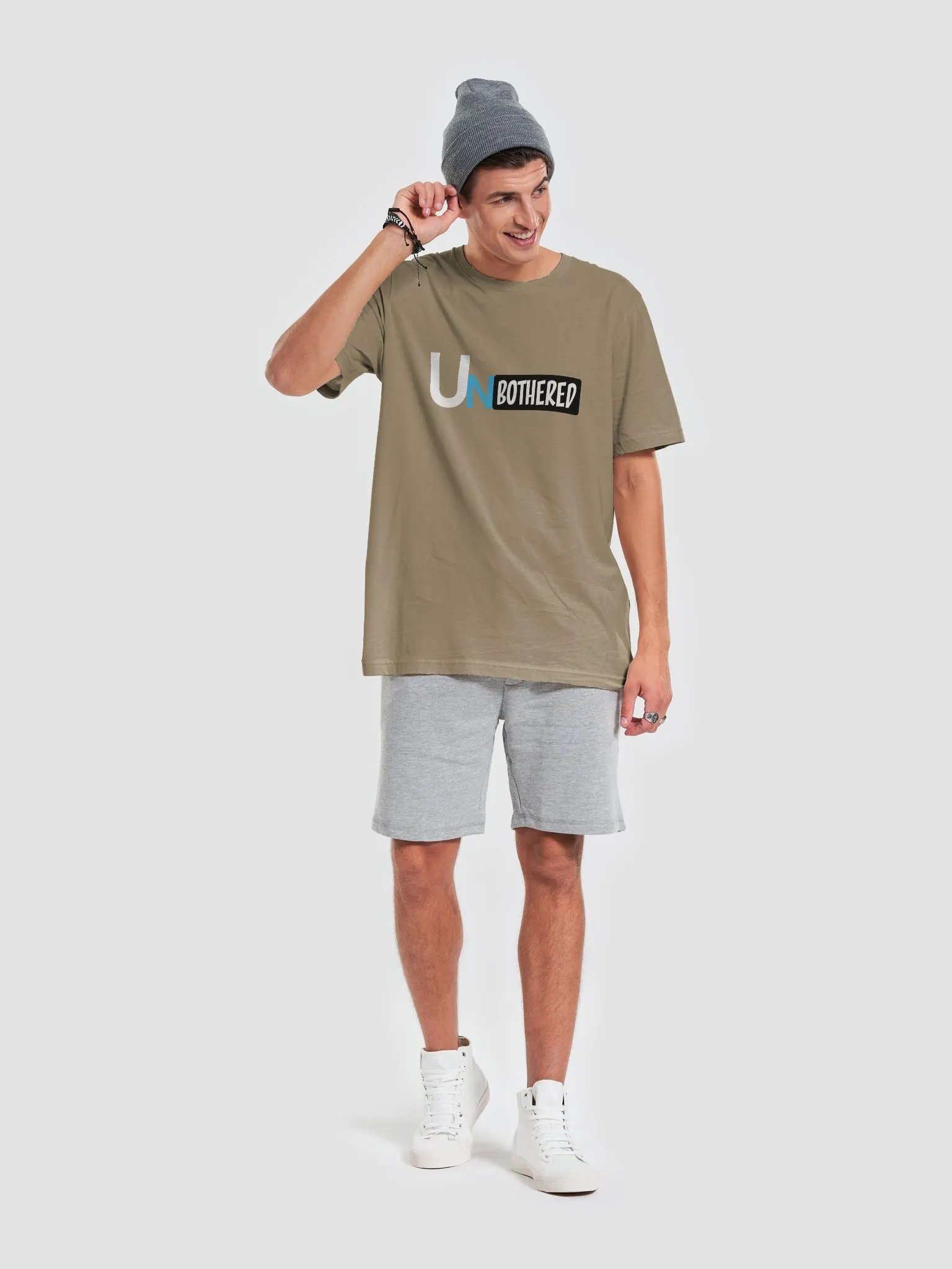 Unbothered / Blue Supersoft T-Shirt product image (2)