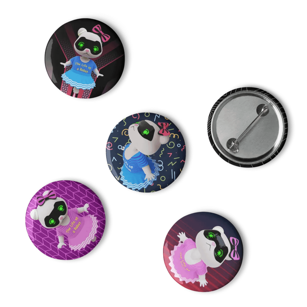 Robot Lila (set of pin buttons) product image (9)