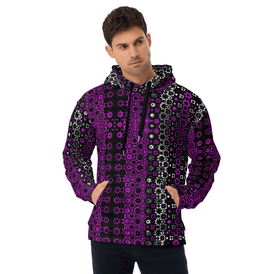 That Stars Pattern Unisex All Over Print Pull Over Hoodie product image (3)