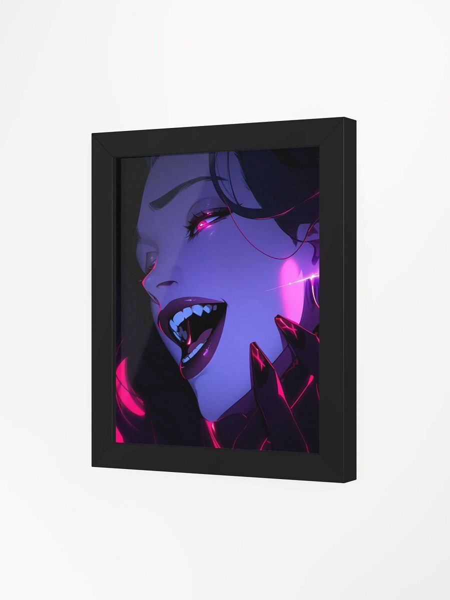 Framed Neon Nocturnal Vamp Poster product image (33)