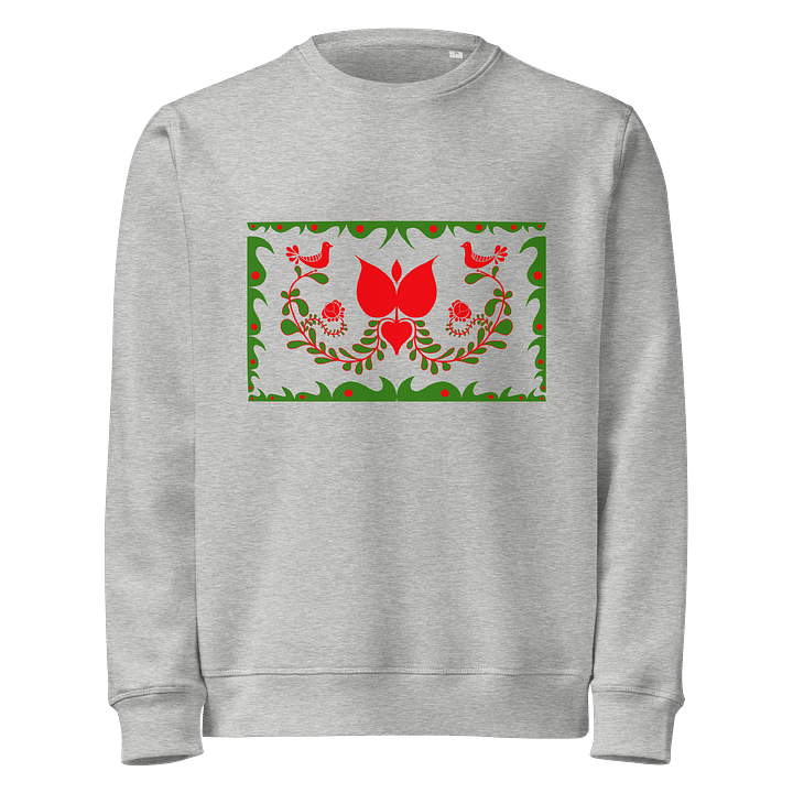 Hungarian Traditions Silver Organic Sweatshirt product image (1)