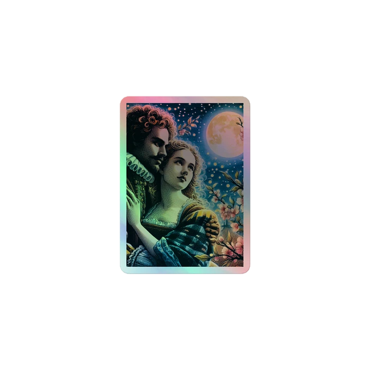 Holographic sticker. Elizabethan Music Summer Evening Vintage oldies product image (1)