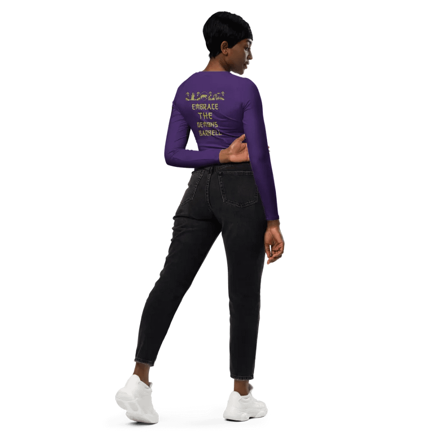 women oni crop top long sleeve (PURPLE) product image (11)