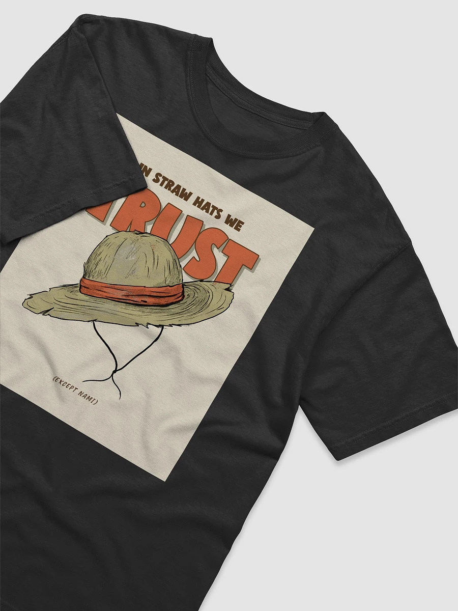 In Straw Hats We Trust Tee - Luffy's Hat Inspired Funny T-Shirt for Anime Lovers product image (2)