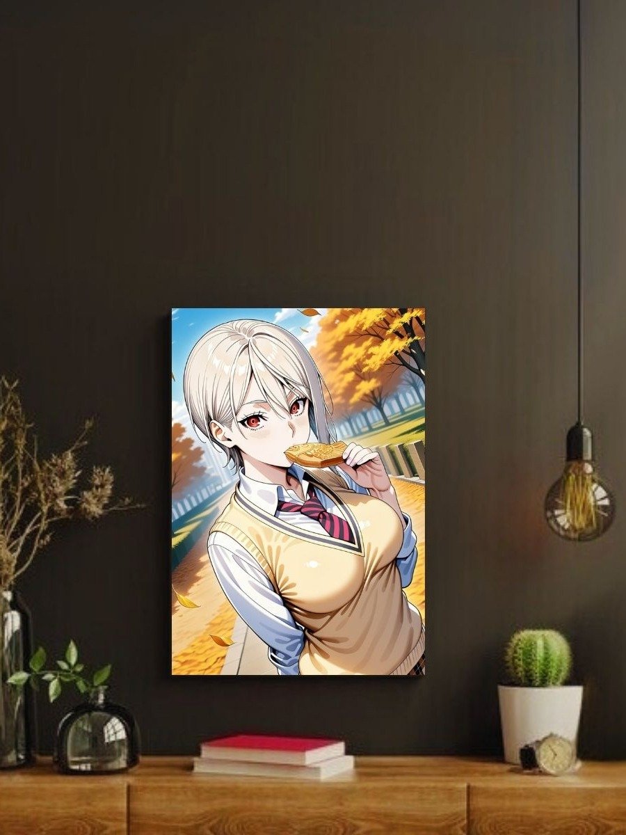 Food Wars Alice Autumn Taiyaki – Glossy 8x10 Metal Print product image (2)