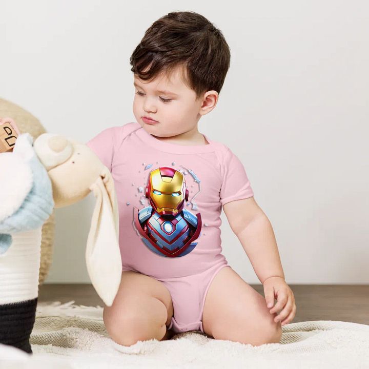 Baby Ironman Short Sleeve One Piece product image (1)