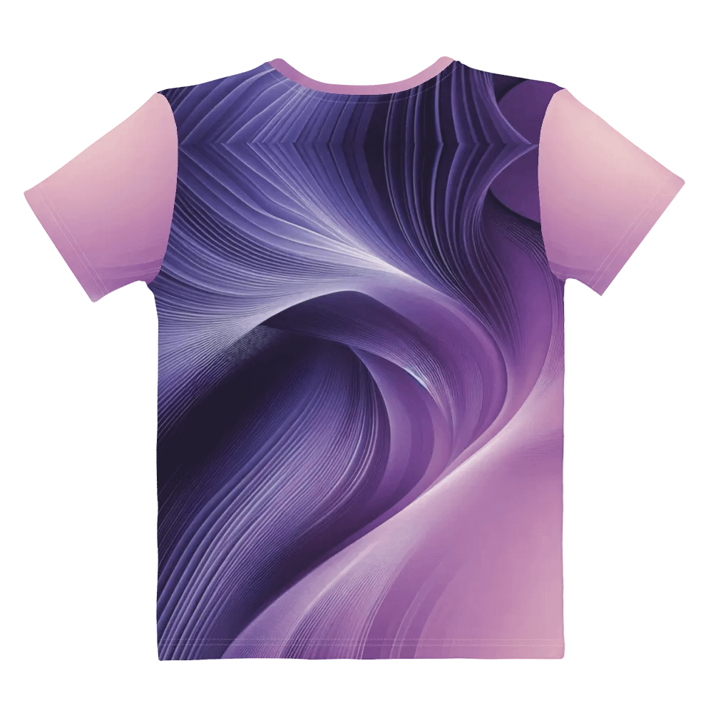 Women's Full-Print-8 Violet Glitch Tee product image (6)