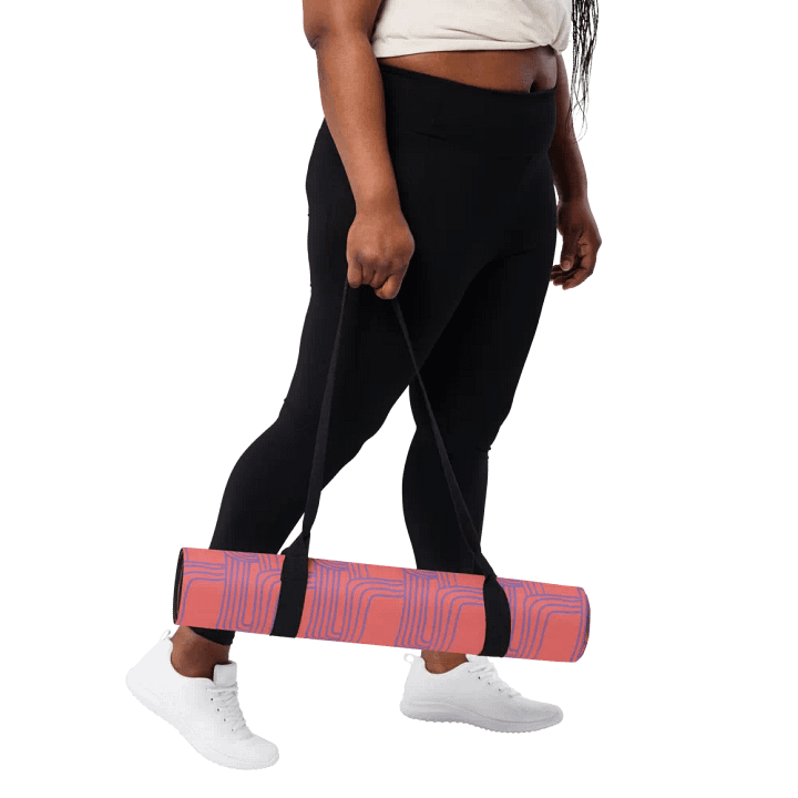 Vibrant Abstract Line Yoga Mat product image (1)