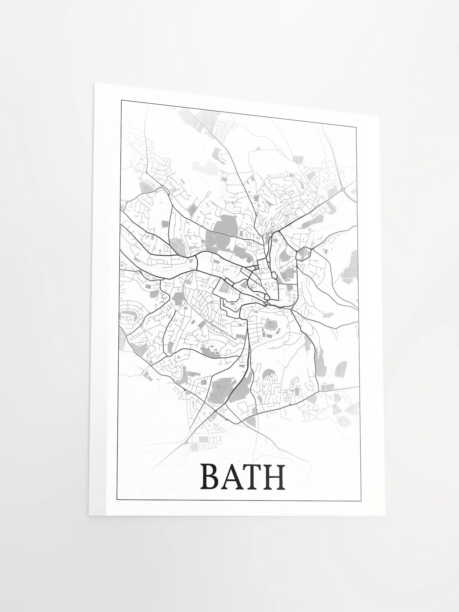 Bath, England, city map print product image (12)
