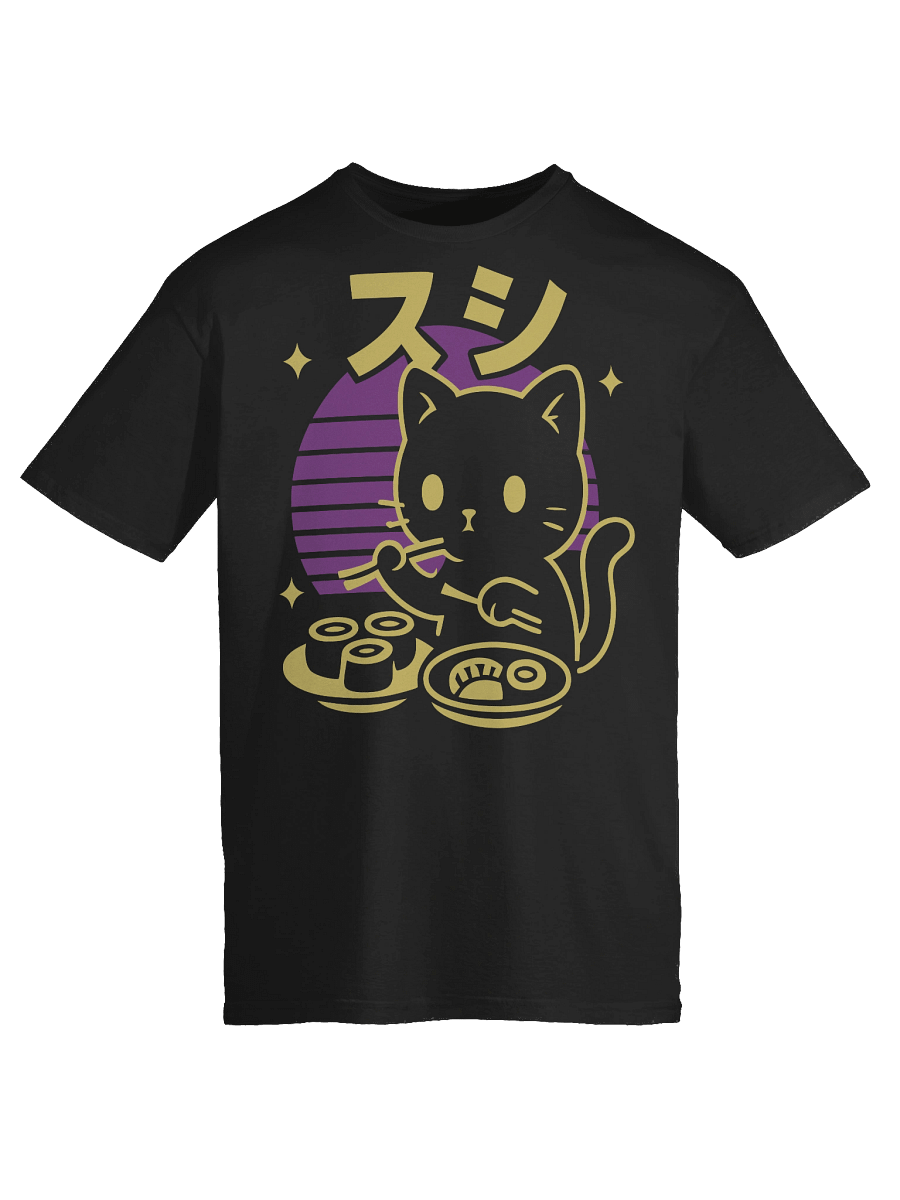 Retro Japanese Kitten Sushi T-Shirt product image (54)