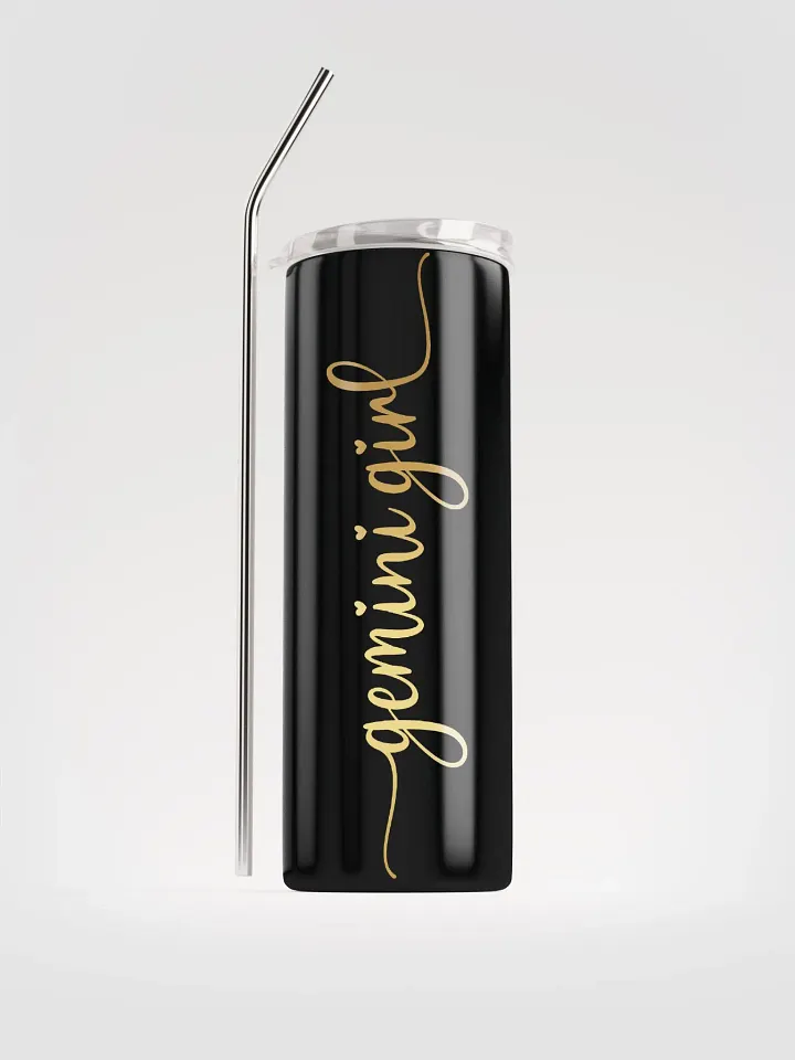 Gemini Zodiac Stainless Steel Tumbler - Embrace Your Inner Gemini Girl in Gold product image (1)