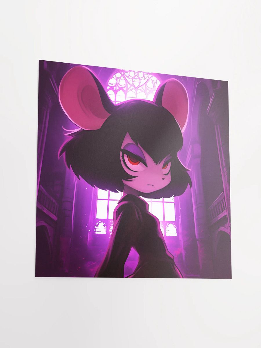 Defiant Mouse in Gothic Interior Poster product image (3)